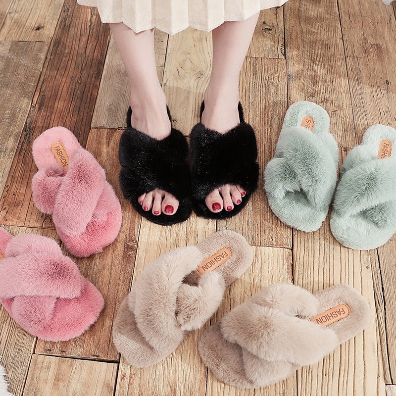 Cozy Thick Warm House Slippers In Candy Colors For Cold Months - Nalani - UK Fashion Clothing and Decor