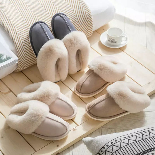 Cozy Warm Womens Slippers With Soft Faux Fur For Home Comfort - Nalani - UK Fashion Clothing and Decor