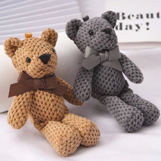 Cute 15cm Plush Bear Keychain For Babies Safe Soft Toy - Nalani - UK Fashion Clothing and Decor