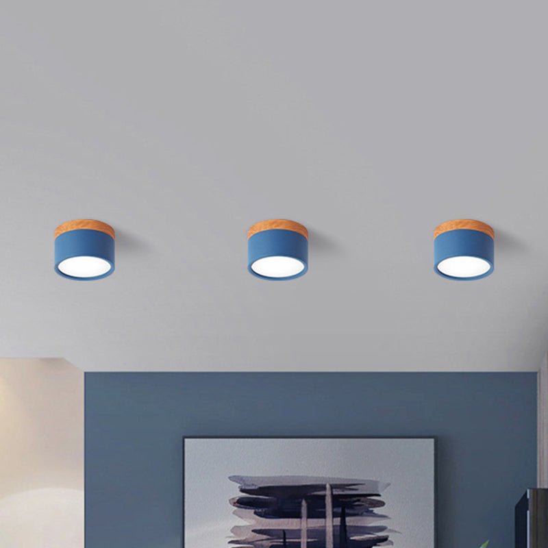 Cylindrical Flush Mount Ceiling Light Metal For Kitchen Bar - Nalani - UK Fashion Clothing and Decor