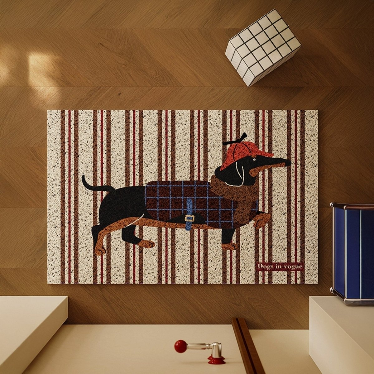 Dachshund Themed Coir Doormat Indoor Outdoor Welcome Mat - Nalani - UK Fashion Clothing and Decor