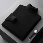 Denim Blue Men's Turtleneck Sweater Slim Fit Knitwear - Nalani - UK Fashion Clothing and Decor