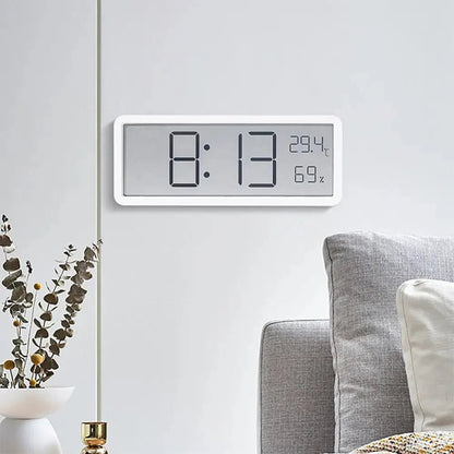 Digital LED Wall Clock With Temperature And Humidity - Nalani - UK Fashion Clothing and Decor