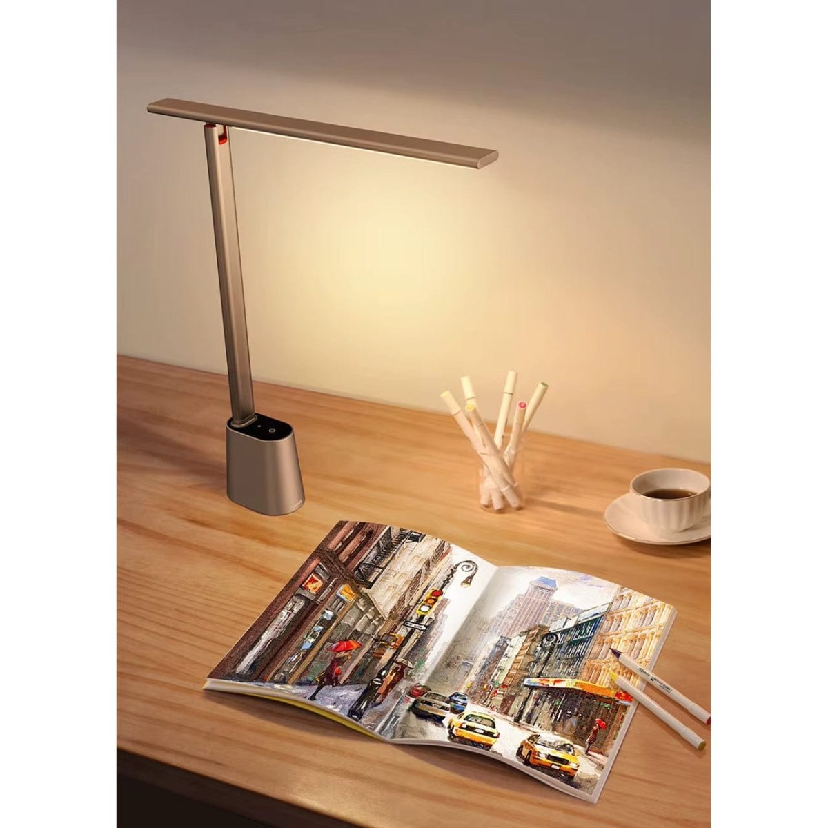 Dimmable Rechargeable LED Desk Lamp Foldable Color Temp - Nalani - UK Fashion Clothing and Decor