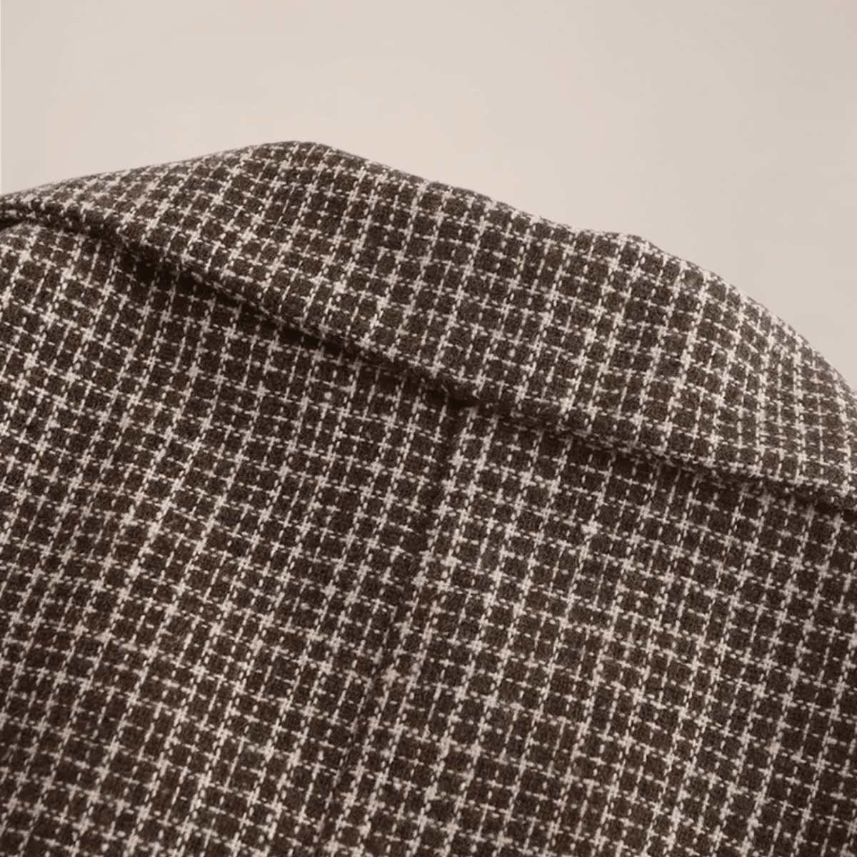 Double Breasted Slim Fit Checked Pattern Blazer Tailored Jacket - Nalani - UK Fashion Clothing and Decor