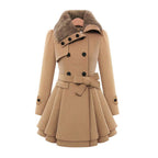 Double breasted women's windbreaker trench coat - Nalani - UK Fashion Clothing and Decor
