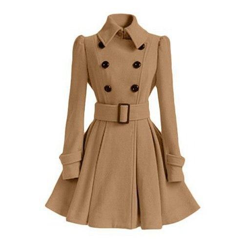 Double breasted women's windbreaker trench coat - Nalani - UK Fashion Clothing and Decor