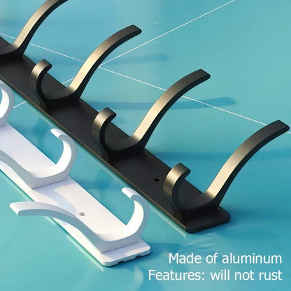 Durable Aluminum Wall Mounted Coat Rack With Six Hooks - Nalani - UK Fashion Clothing and Decor
