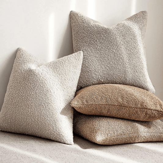 Elegant Boucle Cushion Cover for Sophisticated Home Decor - Nalani - UK Fashion Clothing and Decor