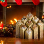 Elegant Christmas Nativity Pillar Figures Set of 9 for Decor - Nalani - UK Fashion Clothing and Decor