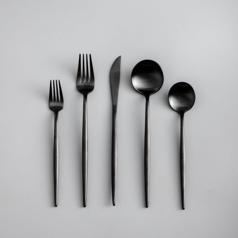 Elegant Golden Minimalist Cutlery Set For Modern Dining - Nalani - UK Fashion Clothing and Decor