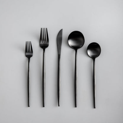 Elegant Golden Minimalist Cutlery Set For Modern Dining - Nalani - UK Fashion Clothing and Decor