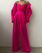 Elegant Women's Overall | High - waisted & Slender Silhouette - Nalani - Fashion Clothing and Decor