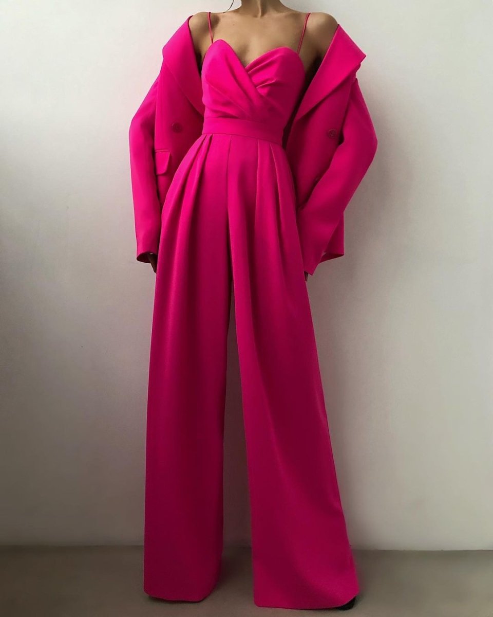 Elegant Women's Overall | High - waisted & Slender Silhouette - Nalani - Fashion Clothing and Decor