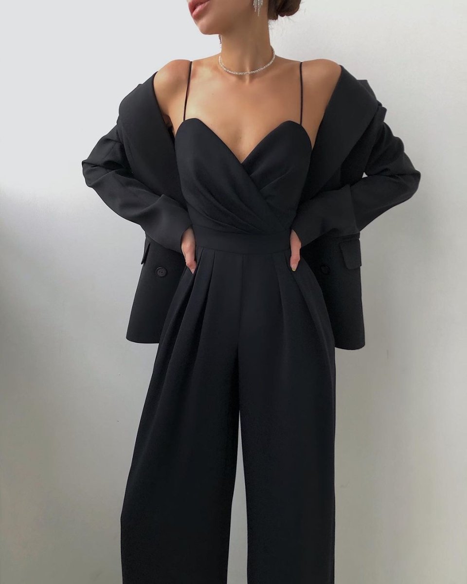 Elegant Women's Overall | High - waisted & Slender Silhouette - Nalani - Fashion Clothing and Decor