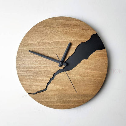 Elegant Wooden Wall Clock For Timeless Home Decor 30 Cm Diameter - Nalani - UK Fashion Clothing and Decor