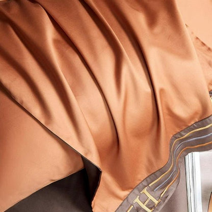 Embroidered Satin Cotton Bedding Set 4 Piece Comfortable Bed sheets - Nalani - UK Fashion Clothing and Decor