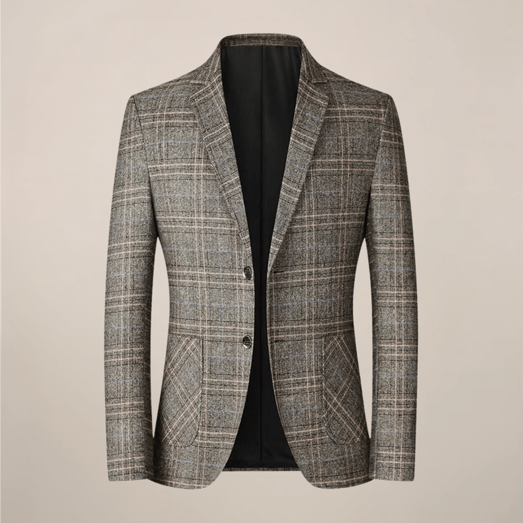 Embroidered Slim Fit Blazer With One Button Tailored Jacket - Nalani - UK Fashion Clothing and Decor