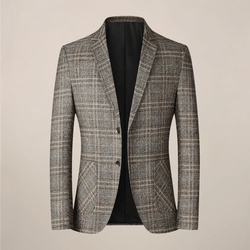 Embroidered Slim Fit Blazer With One Button Tailored Jacket - Nalani - UK Fashion Clothing and Decor