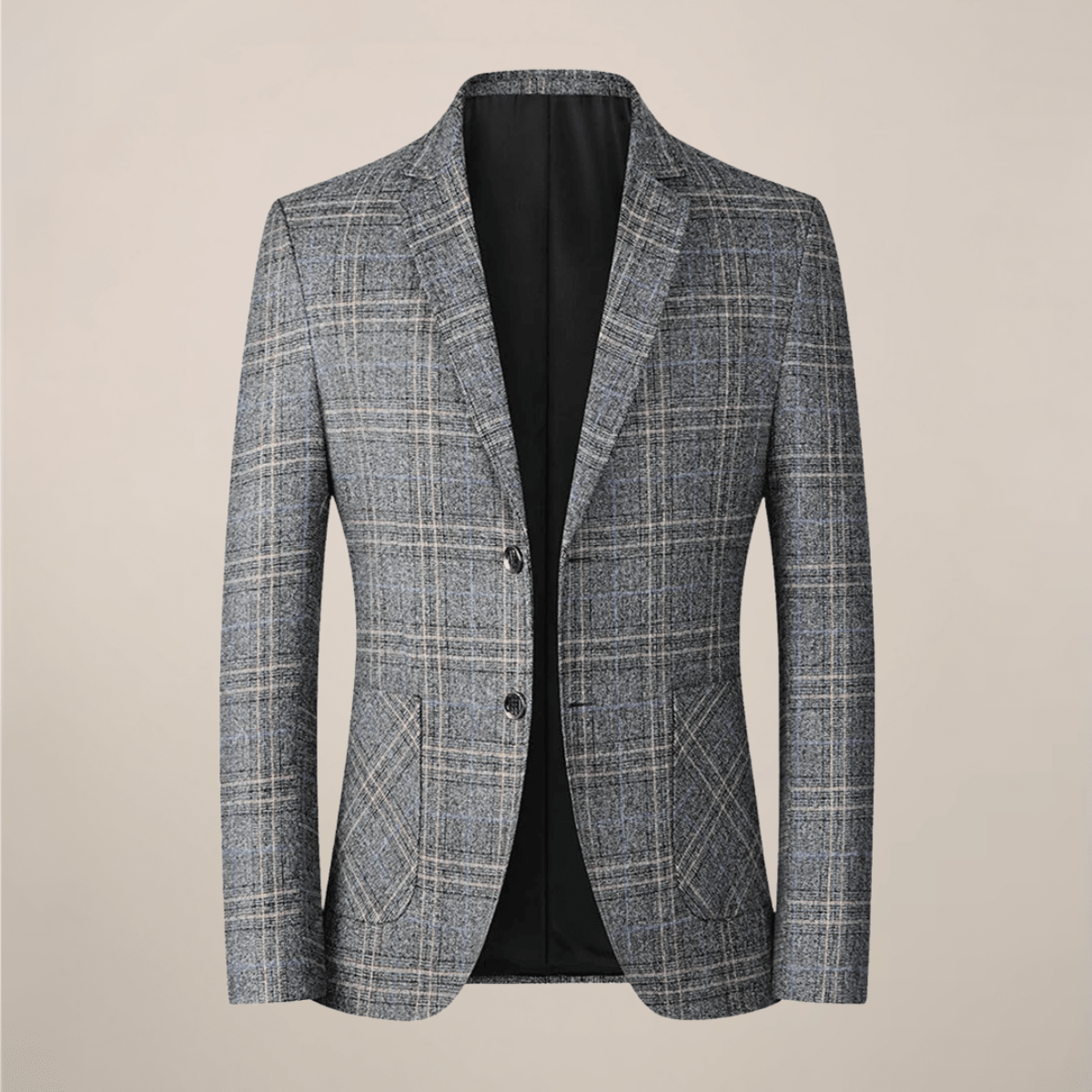 Embroidered Slim Fit Blazer With One Button Tailored Jacket - Nalani - UK Fashion Clothing and Decor