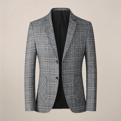 Embroidered Slim Fit Blazer With One Button Tailored Jacket - Nalani - UK Fashion Clothing and Decor