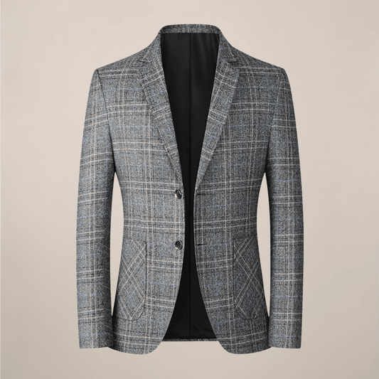 Embroidered Slim Fit Blazer With One Button Tailored Jacket - Nalani - UK Fashion Clothing and Decor