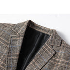 Embroidered Slim Fit Blazer With One Button Tailored Jacket - Nalani - UK Fashion Clothing and Decor