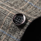 Embroidered Slim Fit Blazer With One Button Tailored Jacket - Nalani - UK Fashion Clothing and Decor