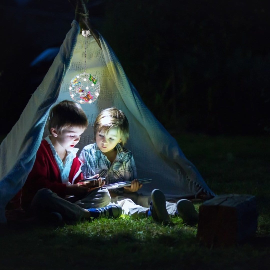 Enchanting Solar Garden Light With Butterflies Decorative - Nalani - UK Fashion Clothing and Decor