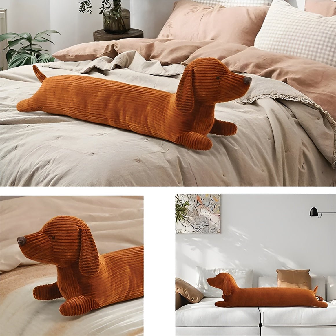 Ergonomic Dachshund Plush Pillow for Maximum Comfort - Nalani - UK Fashion Clothing and Decor