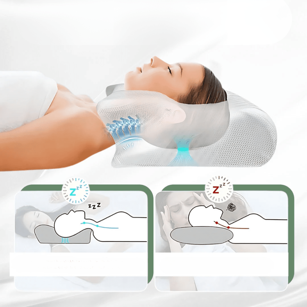 Ergonomic Orthopedic Pillow For Comfortable Sleep Support - Nalani - UK Fashion Clothing and Decor