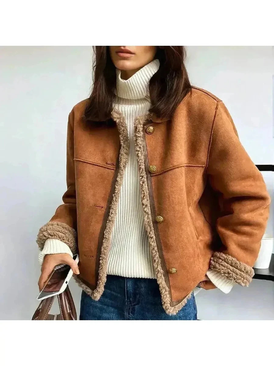 Evelyn | Luxurious Autumn Jacket For Cozy Fall Wardrobe And Layering - Nalani - Fashion Clothing and Decor