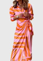 Everly | Elegant Wrap Dress With Print Flattering Fit For Any Occasion - Nalani - Fashion Clothing and Decor