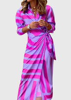 Everly | Elegant Wrap Dress With Print Flattering Fit For Any Occasion - Nalani - Fashion Clothing and Decor