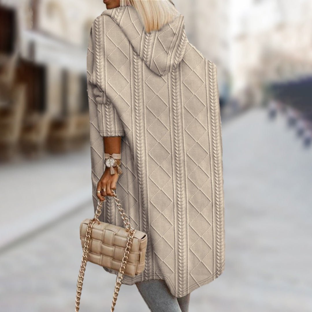 Fashionable textured women's coat - Nalani - UK Fashion Clothing and Decor