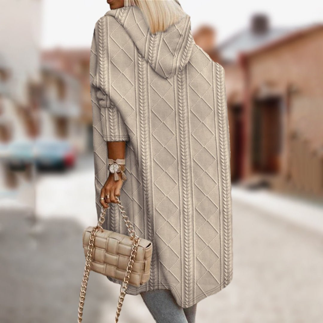 Fashionable textured women's coat - Nalani - UK Fashion Clothing and Decor