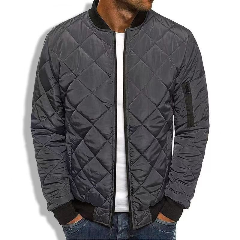 Fedar | Mens Quilted Jacket Regular Fit Diamond Stitch Ribbed Trim - Nalani - UK Fashion Clothing and Decor