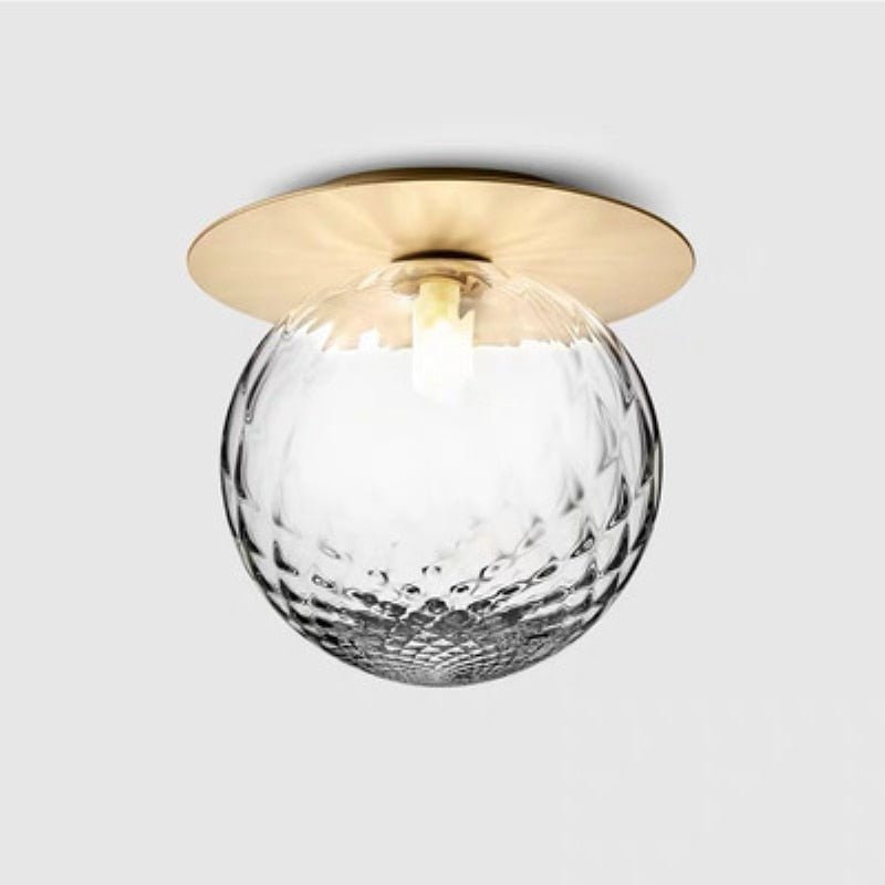 Fiorani Casa | Globe and Metal Plate Ceiling Light for Modern Home Decor - Nalani - UK and AUS Fashion Clothing and Decor