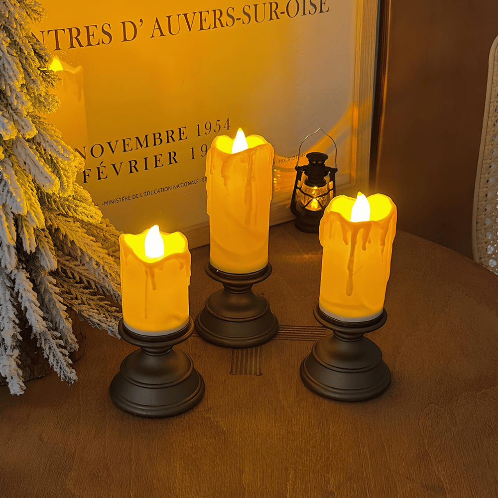 Flameless LED Candles Battery Operated Realistic Safe Ambience - Nalani - UK Fashion Clothing and Decor