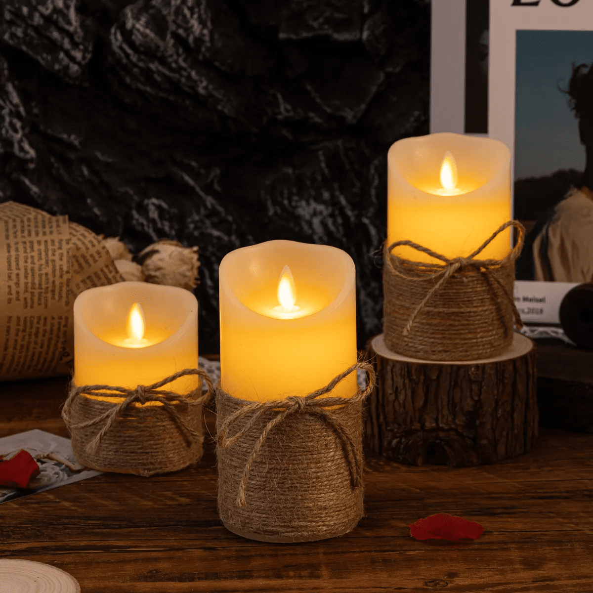 Flameless LED Candles Battery Operated Realistic Safe Ambience - Nalani - UK Fashion Clothing and Decor