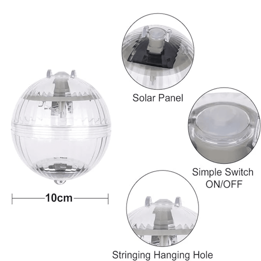 Floating Solar RGB Light For Pool And Garden Ambience - Nalani - UK Fashion Clothing and Decor