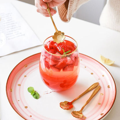 Floral Teaspoon Set Stainless Steel With Flower Design - Nalani - UK Fashion Clothing and Decor