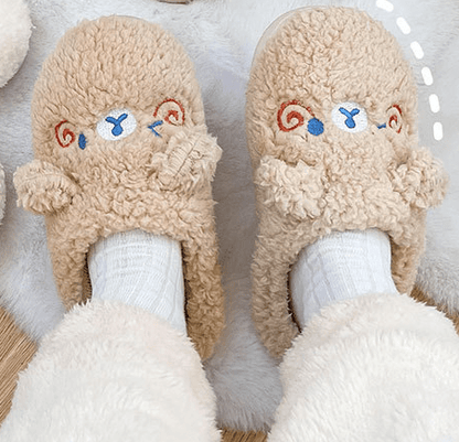 Fluffy Animal Slippers For Home All Ages Non Slip Sole - Nalani - UK Fashion Clothing and Decor