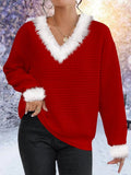 Fluffy Waffle Christmas Sweater Cozy Knit Winter Wear - Nalani - UK Fashion Clothing and Decor
