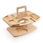 Folding Wooden Picnic Table With Wine Holder For Outdoors - Nalani - UK Fashion Clothing and Decor