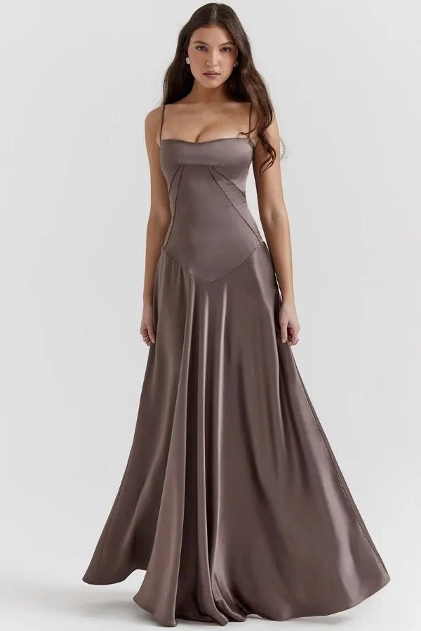 Gabriella – The Silky Satin Corset Maxi Dress Elegant Evening Dress - Nalani - Fashion Clothing and Decor