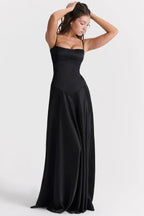 Gabriella – The Silky Satin Corset Maxi Dress Elegant Evening Dress - Nalani - Fashion Clothing and Decor