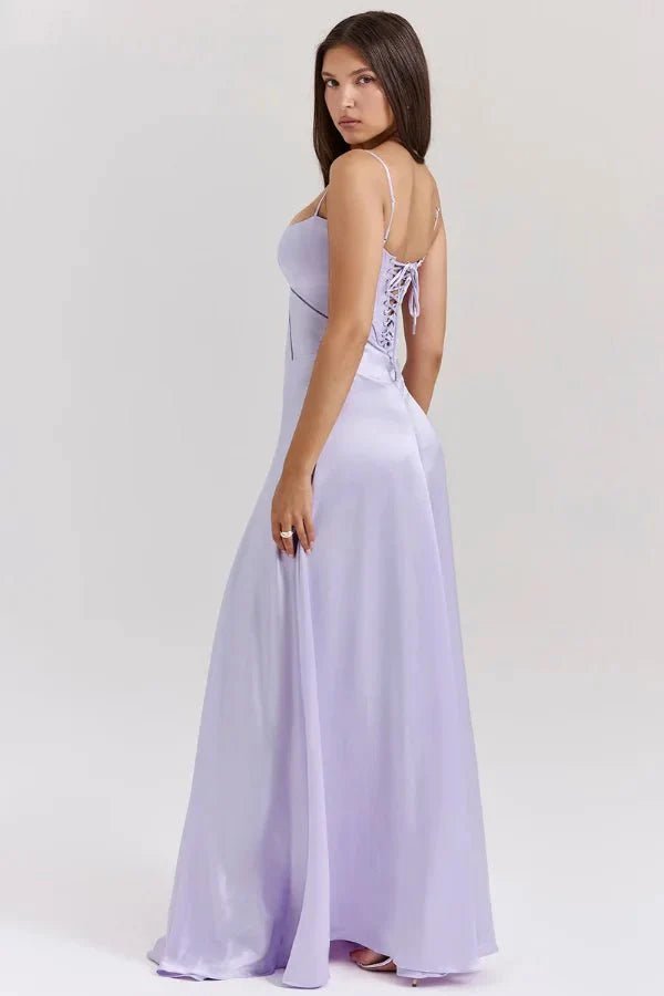 Gabriella – The Silky Satin Corset Maxi Dress Elegant Evening Dress - Nalani - Fashion Clothing and Decor