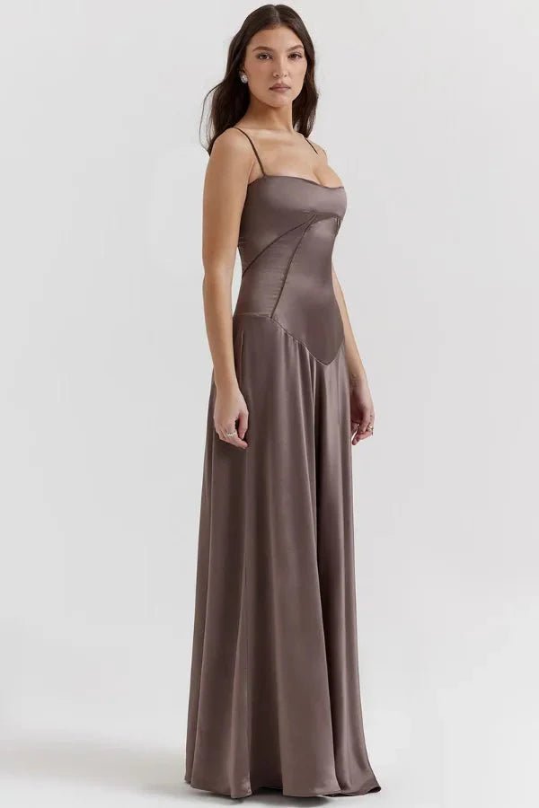 Gabriella – The Silky Satin Corset Maxi Dress Elegant Evening Dress - Nalani - Fashion Clothing and Decor