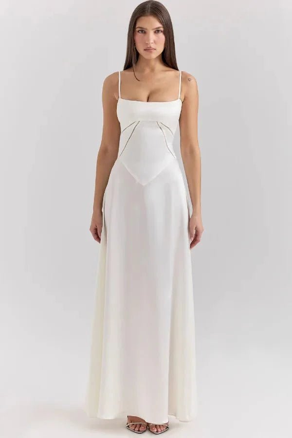 Gabriella – The Silky Satin Corset Maxi Dress Elegant Evening Dress - Nalani - Fashion Clothing and Decor